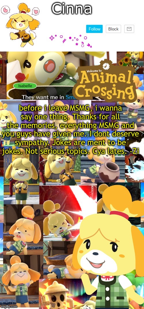 COPYPASTA TIME | before i leave MSMG, i wanna say one thing. Thanks for all the memories, everything MSMG and you guys have given me. I dont deserve sympathy. Jokes are ment to be jokes. Not serious topics. Cya lates. -Zi | image tagged in thank you yacht | made w/ Imgflip meme maker