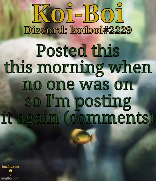 Posted this this morning when no one was on so I'm posting it again (comments) | image tagged in rope fish template | made w/ Imgflip meme maker