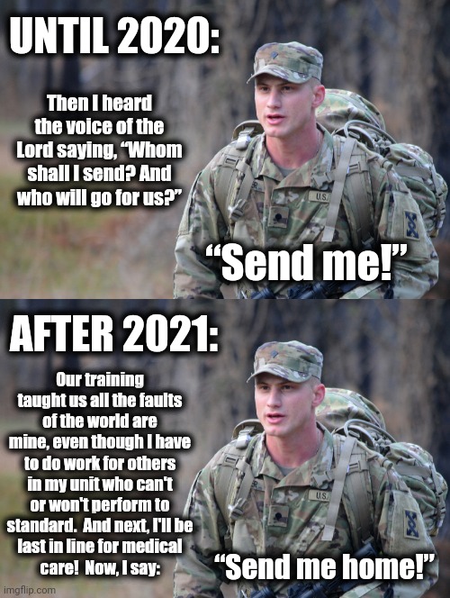 Say Hello To The Woke Military Then Say Goodbye Imgflip