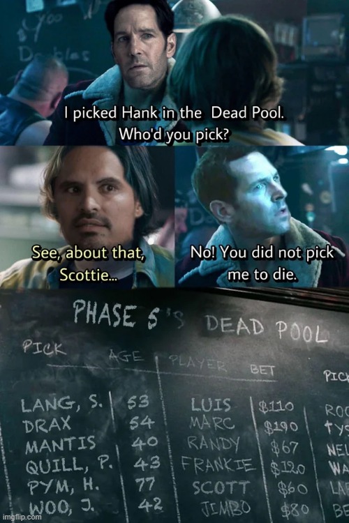 Poor Scott | image tagged in ant man | made w/ Imgflip meme maker