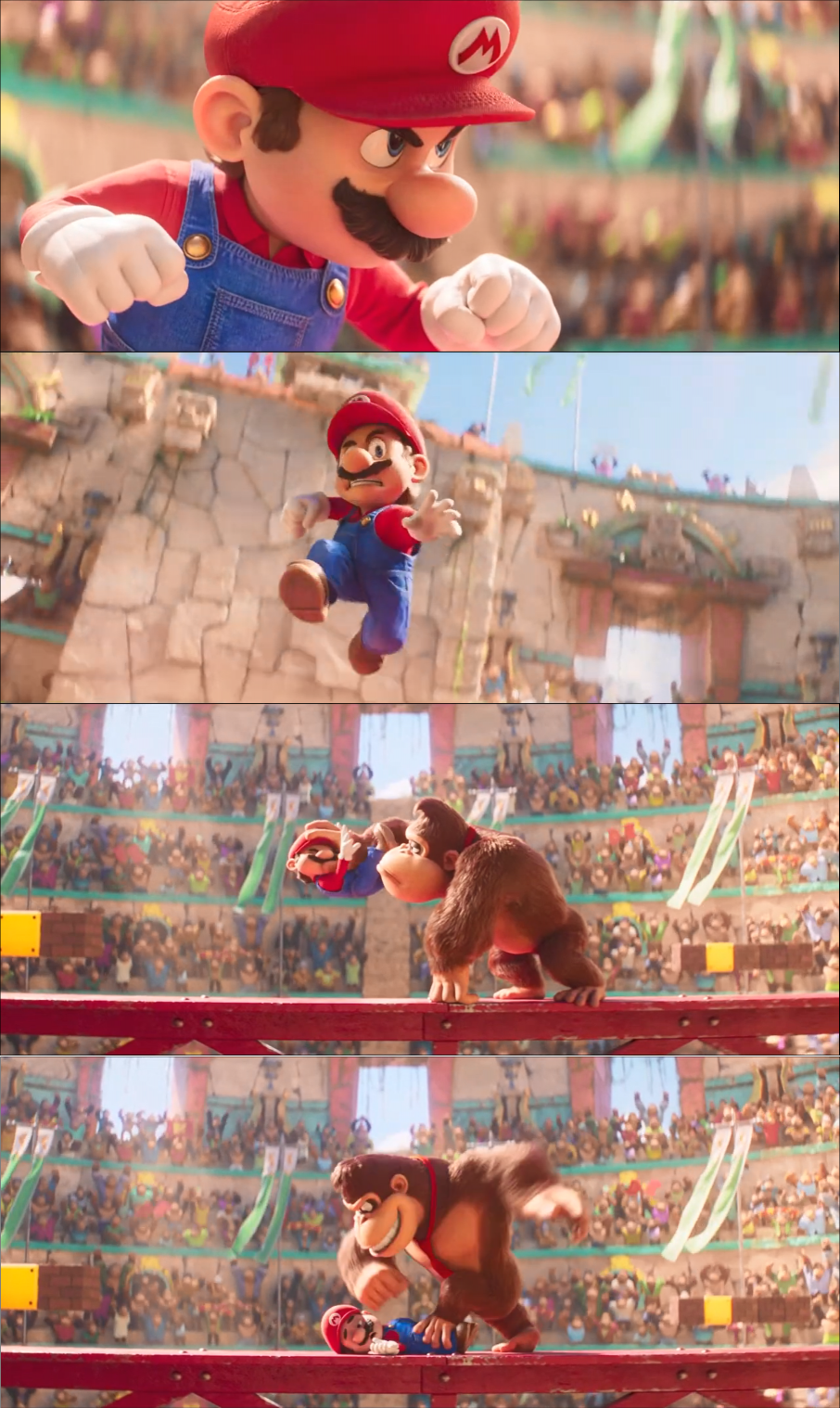 High Quality Mario pounded by Donkey Kong Blank Meme Template