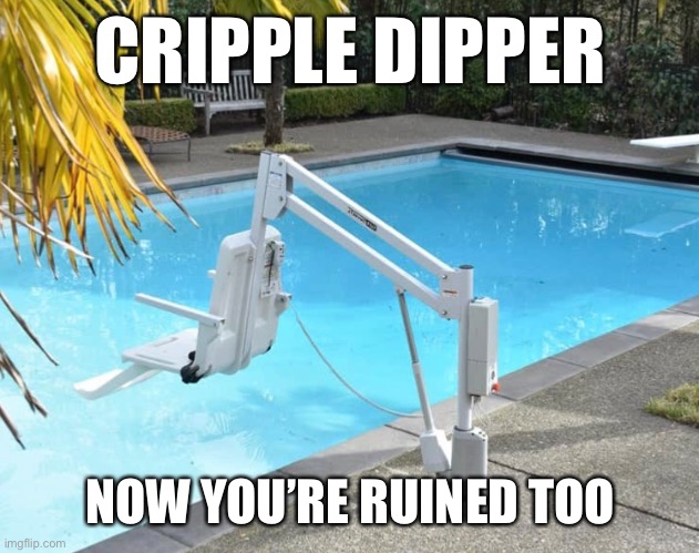 Cripple Dipper | CRIPPLE DIPPER; NOW YOU’RE RUINED TOO | image tagged in cripple dipper | made w/ Imgflip meme maker