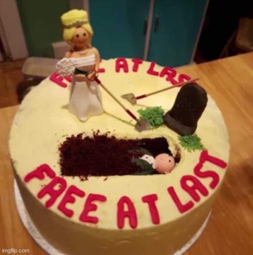 Mildésmallington divorce cake | made w/ Imgflip meme maker