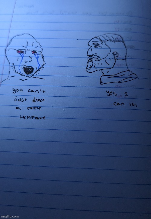 I drew soyboy and yes chad. Following by Memer777_idk | image tagged in soyboy vs yes chad | made w/ Imgflip meme maker