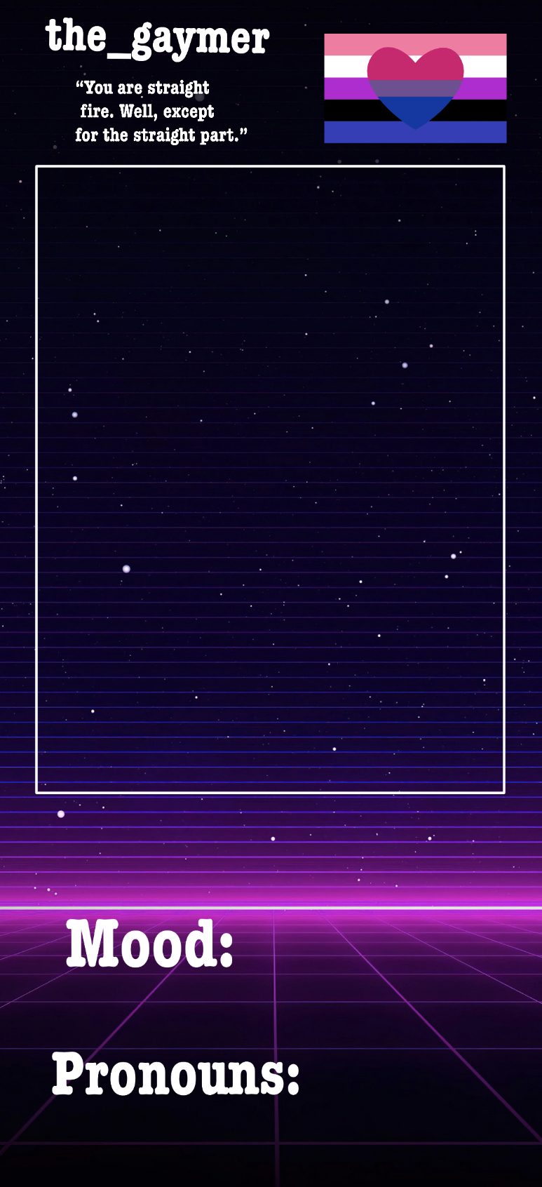 the_gaymer announcement temp Blank Meme Template