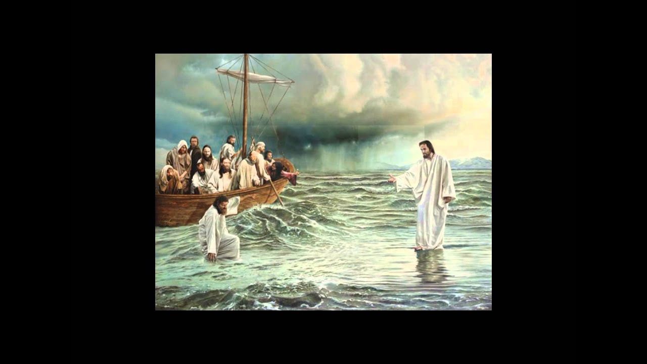 Jesus standing on water Blank Meme Template