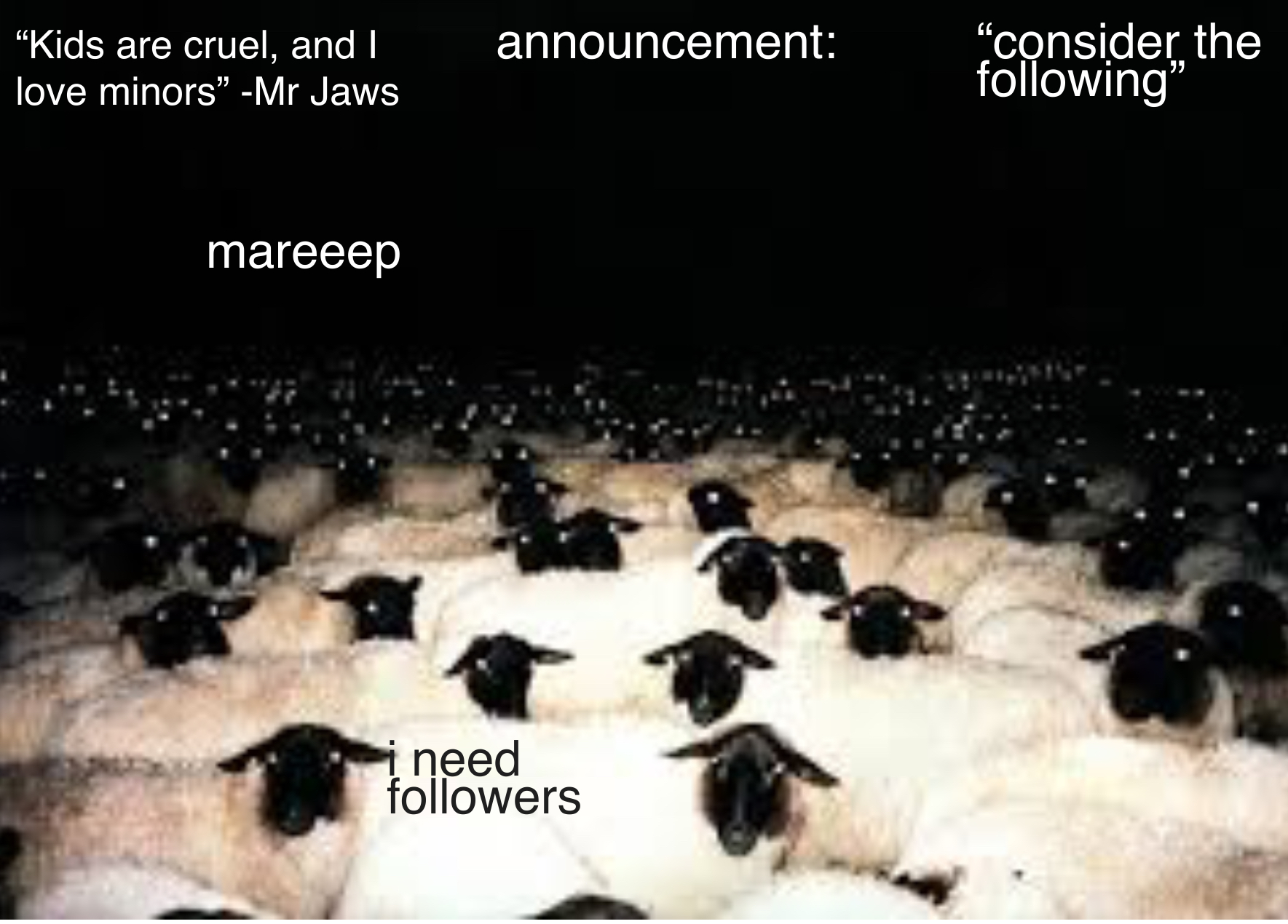 High Quality mareeep announcement temp v7 Blank Meme Template
