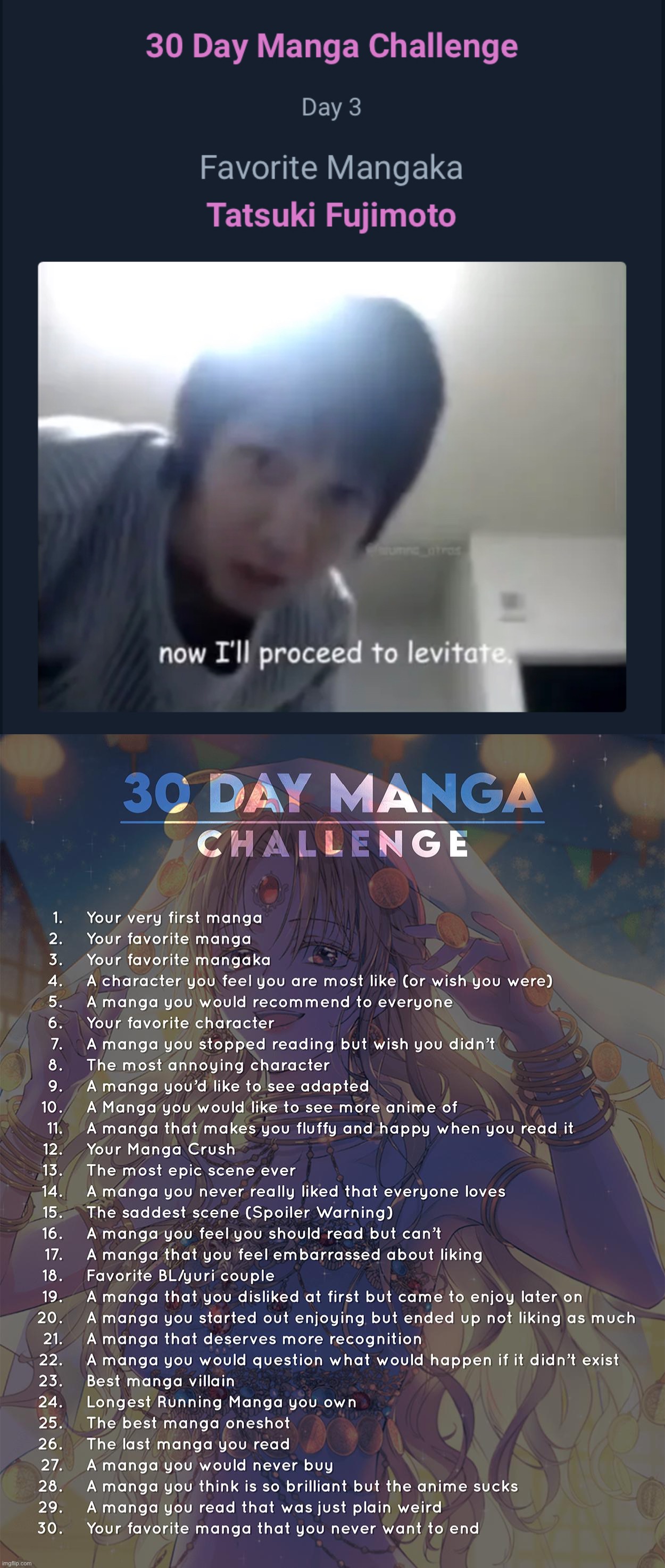 image tagged in 30 day manga challenge | made w/ Imgflip meme maker