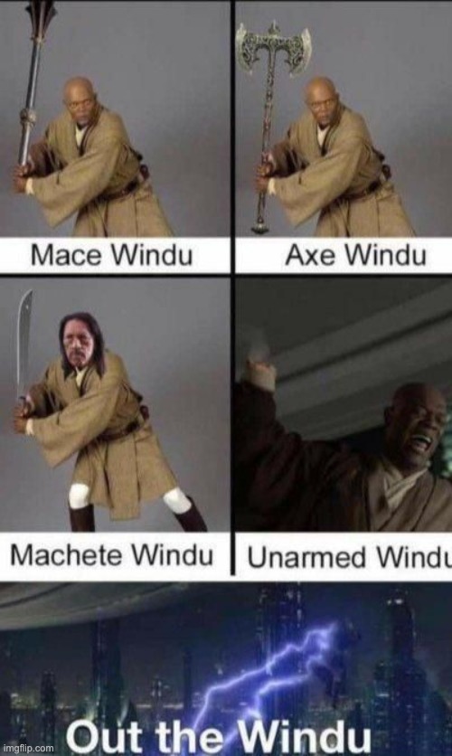 Need I say more? | image tagged in memes,funny,mace windu,star wars | made w/ Imgflip meme maker