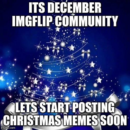 christmas time is here |  ITS DECEMBER IMGFLIP COMMUNITY; LETS START POSTING CHRISTMAS MEMES SOON | image tagged in merry christmas | made w/ Imgflip meme maker