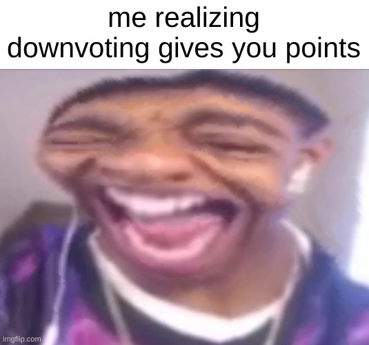 mass destruction | me realizing downvoting gives you points | image tagged in flight reacts laughing | made w/ Imgflip meme maker