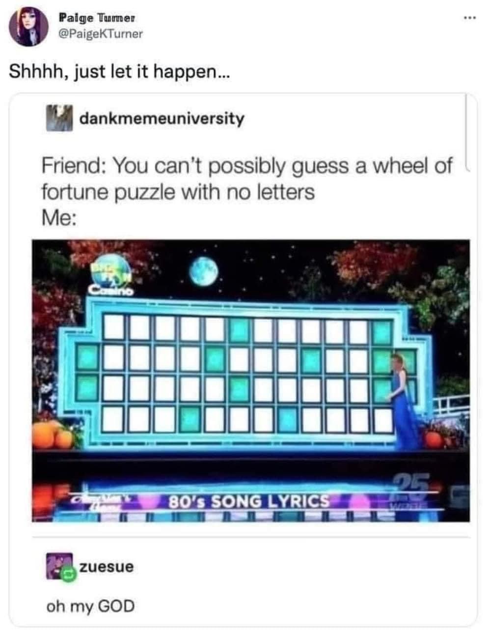 Wheel of Fortune Rickrolled Blank Meme Template