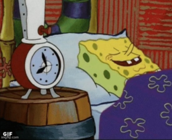 SpongeBob sleeping | image tagged in spongebob sleeping | made w/ Imgflip meme maker