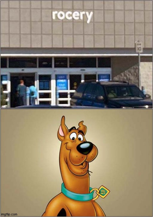 Who Renamed This Store ? | image tagged in fun,grocery store,scooby doo | made w/ Imgflip meme maker