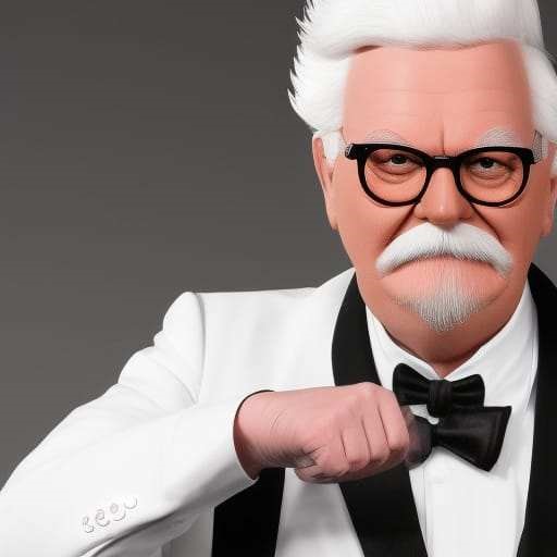 High Quality colonel sander does not approve Blank Meme Template