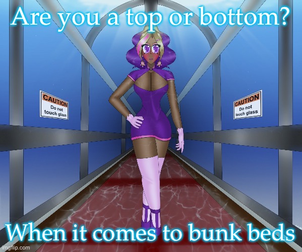 Screw zodiac signs | Are you a top or bottom? When it comes to bunk beds | image tagged in kashiko in the underwater hall | made w/ Imgflip meme maker