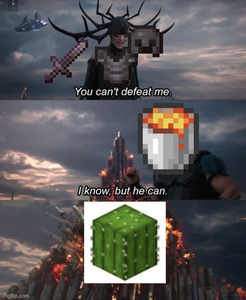 minecraft netherite meme | image tagged in you can't defeat me | made w/ Imgflip meme maker