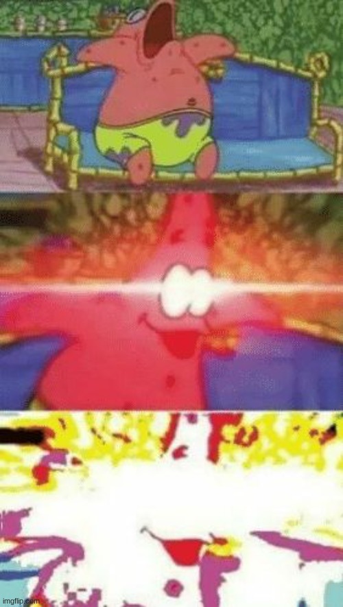 patrick glowing eyes | image tagged in patrick glowing eyes | made w/ Imgflip meme maker