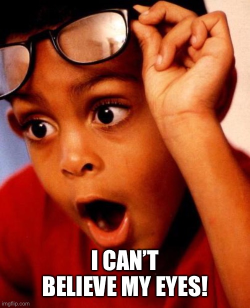 Wow | I CAN’T BELIEVE MY EYES! | image tagged in wow | made w/ Imgflip meme maker
