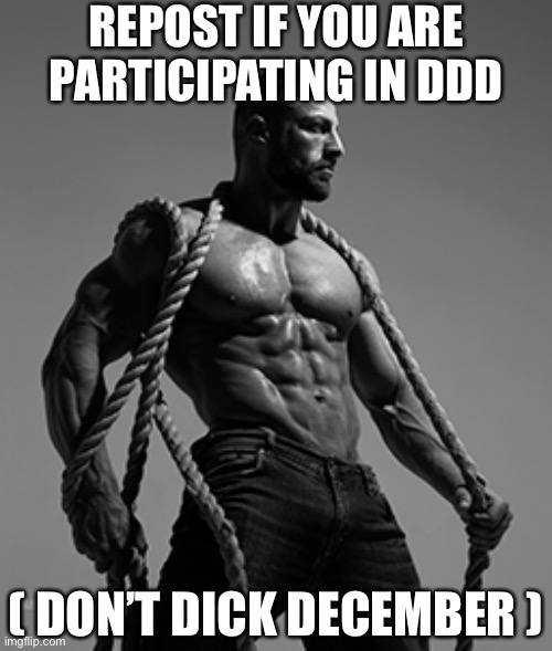 REPOST IF YOU ARE PARTICIPATING IN DDD; ( DON’T DICK DECEMBER ) | made w/ Imgflip meme maker