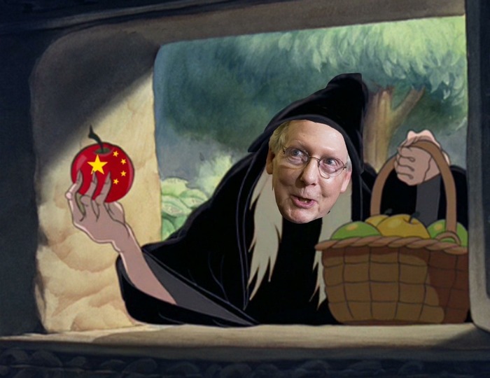 McConnell and McCarthy are CCP-peddling traitors | image tagged in mitch mcconnell,kevin mccarthy,ccp shills,ccp,traitors,poisoned apples | made w/ Imgflip meme maker