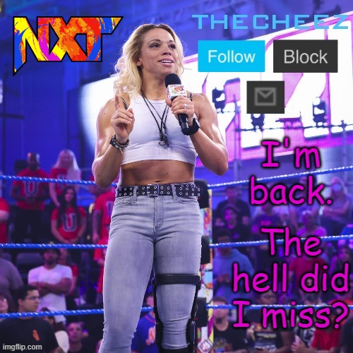 I'm back. The hell did I miss? | image tagged in zoey stark template | made w/ Imgflip meme maker