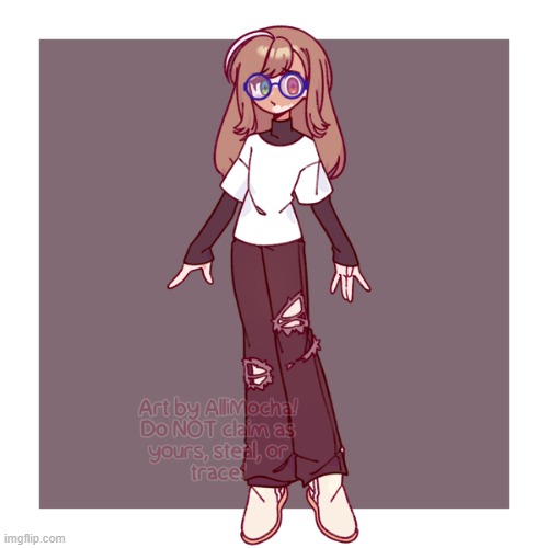 this is crystal! (credit goes to the picrew creator! LINK IN COMMENTS!!!!!!) | image tagged in i swear to philzaminecraft if you steal this | made w/ Imgflip meme maker