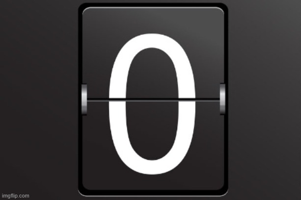 the amount of benches you have | image tagged in zero counter | made w/ Imgflip meme maker