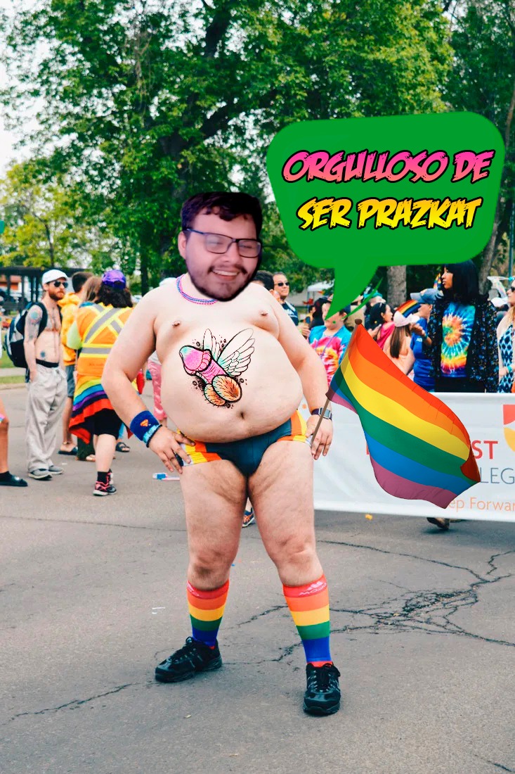 Prazkat Daniel Razo gay parade Blank Meme Template