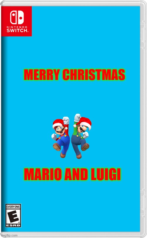 if nintendo made christmas games volume 2 | MERRY CHRISTMAS; MARIO AND LUIGI | image tagged in nintendo switch,super mario,christmas,fake | made w/ Imgflip meme maker