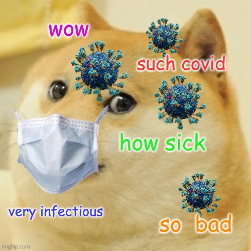 COVID | wow; such covid; how sick; very infectious; so  bad | image tagged in memes,doge | made w/ Imgflip meme maker