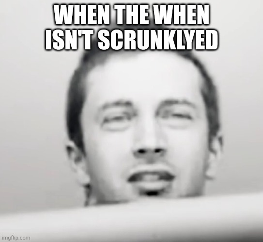 this template can be found by searching ø. Try it! Please don't scroll down tho, it gets extremely cursed | WHEN THE WHEN ISN'T SCRUNKLYED | image tagged in tyler joseph what | made w/ Imgflip meme maker