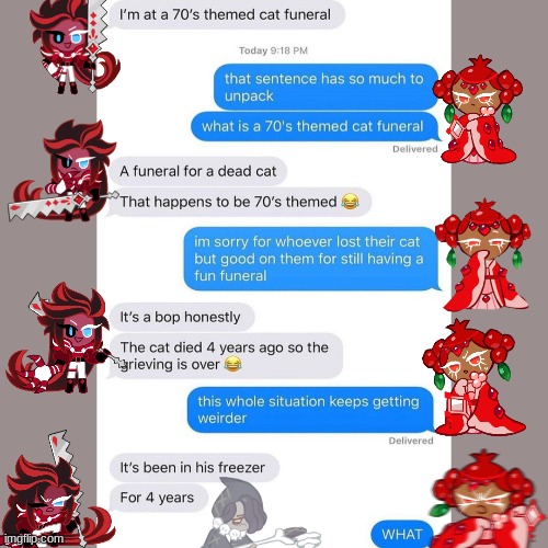 idk a random crk post | image tagged in cookie run,cookie run kingdom,red velvet,crk,text,text messages | made w/ Imgflip meme maker
