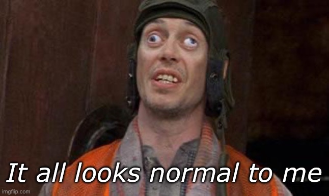 Looks Good To Me | It all looks normal to me | image tagged in looks good to me | made w/ Imgflip meme maker