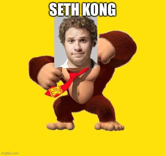Donkey Kong | SETH KONG | image tagged in donkey kong,mario movie,seth rogen | made w/ Imgflip meme maker