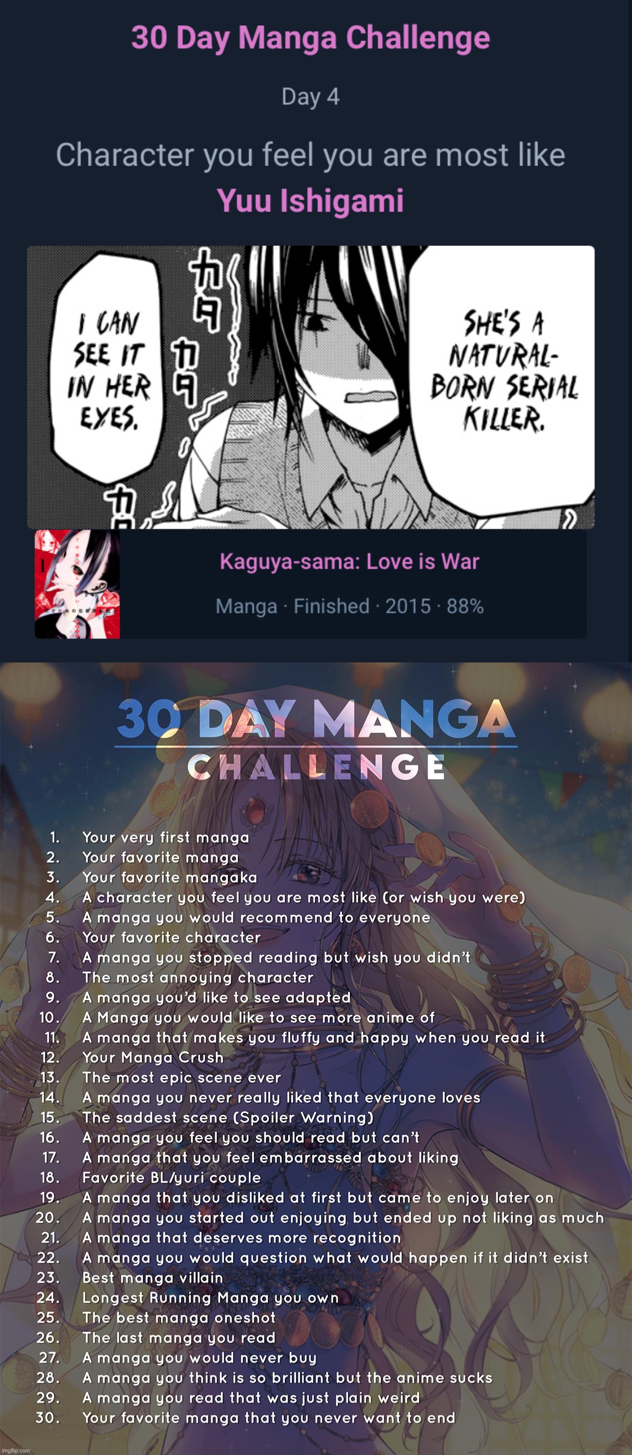 image tagged in 30 day manga challenge | made w/ Imgflip meme maker