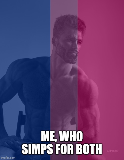 ME, WHO SIMPS FOR BOTH | made w/ Imgflip meme maker