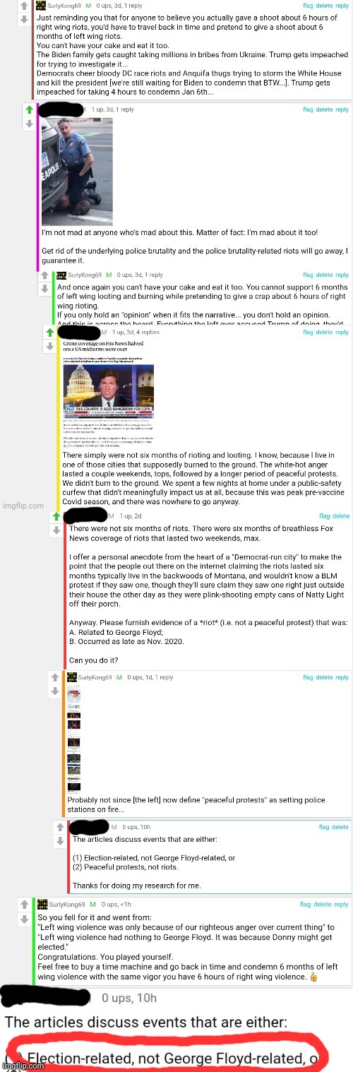 Anonymous leftist admits what everyone already knew: they knew why they were ACTUALLY rioting... | image tagged in oops,they feel for it,lol,left wing,looting and burning | made w/ Imgflip meme maker