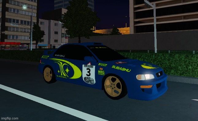 here's my new Subaru Impreza WRC in MR:T | made w/ Imgflip meme maker