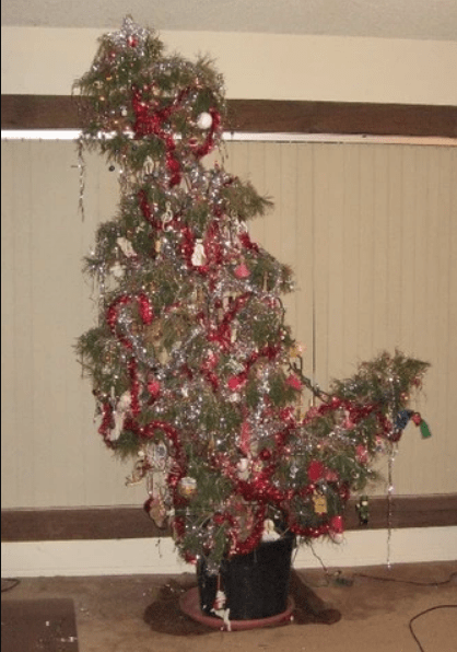 High Quality Pitiful Christmas tree Blank Meme Template