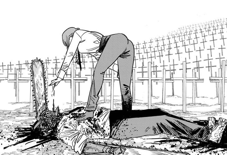High Quality Chainsaw Man Chapter 94 P18 Upper Panel Blank Meme Template