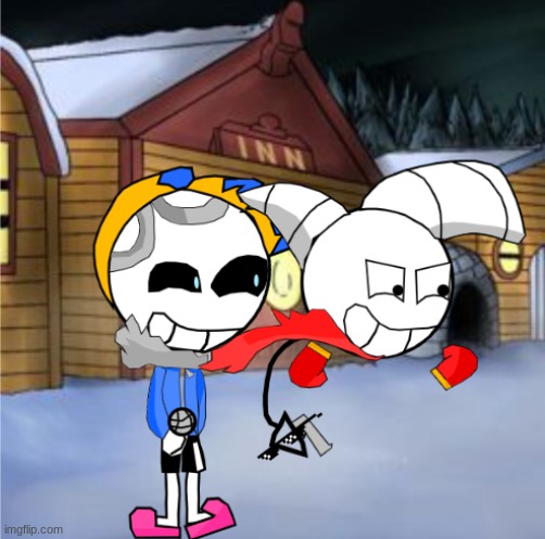 Updated with background and shading:bonedoggle but reskinned | made w/ Imgflip meme maker