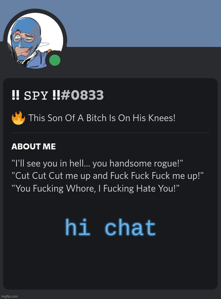 hi chat | image tagged in augh | made w/ Imgflip meme maker