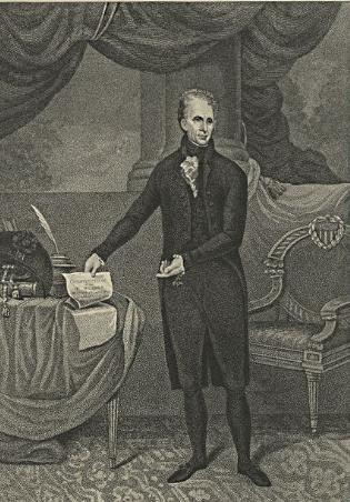 Andrew Jackson pointing Blank Meme Template