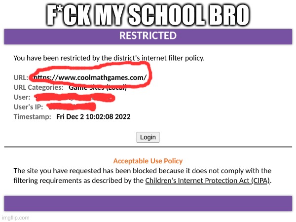 I HATE THEM SO MUCH |  F*CK MY SCHOOL BRO | image tagged in memes,school,i hate school | made w/ Imgflip meme maker