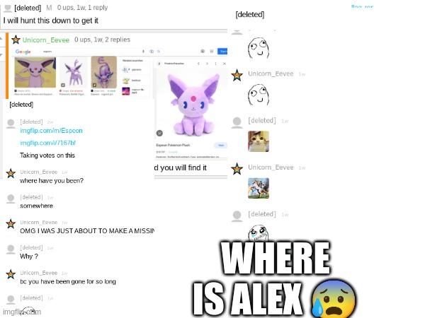 HAS ANY ONE NOTICED!? | WHERE IS ALEX 😰 | image tagged in rip | made w/ Imgflip meme maker