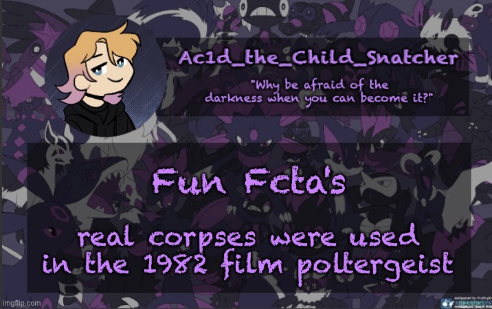 . | Fun Fcta's; real corpses were used in the 1982 film poltergeist | made w/ Imgflip meme maker