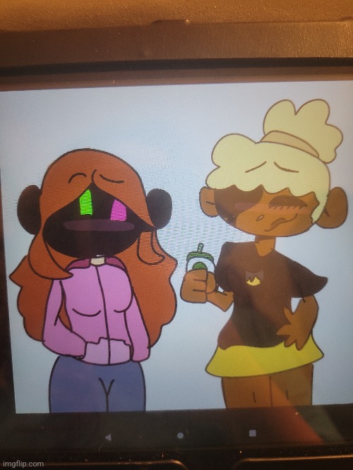 Me and my friends were talking about Future void dee, so here's a picture of her and her girlfriend Juliet! | image tagged in ocs | made w/ Imgflip meme maker