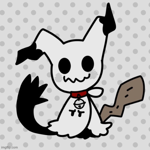 I made this bean on picrew I love them ong | image tagged in mimikyu | made w/ Imgflip meme maker
