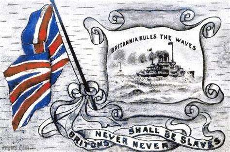 Britannia rules the waves | image tagged in britannia rules the waves | made w/ Imgflip meme maker